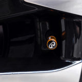 4pcs/set Infiniti Logo Matte Car Air Valve Stem Caps Auto Tyre Valve Covers