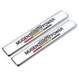 2pcs Honda Mugen Logo Car Fender Side Emblem Badge Sticker