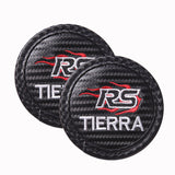 2pcs/set Ford Mustang Shelby RS ST Logo PVC Waterproof Car Water Coaster