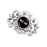 Mitsubishi Ralliart Double Lion Metal Car Rear Sticker Auto Window Emblem Badge Decal