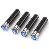 4pcs/set Volkswagen ABT GTI Rline Logo Carbon Fiber Car Door Bolt Lock Pins Gate Lock Screws