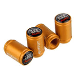 4pcs/set Audi Logo Car Tire Valve Caps Auto Tyre Wheel Air Covers Air Caps