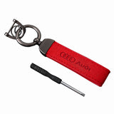 Audi RS Sline Suede Metal Car Keyring Pendant