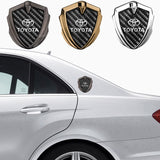 Toyota Shield Carbon Fiber Car Side Window Sticker Emblem Badge Decal