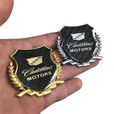 Cadillac Metal Carbon Fiber Car Rear Sticker Shield Trunk Emblem Badge Decal