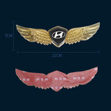 Hyundai Metal Wings Car Front Sticker Emblem Badge Decal