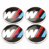 4pcs 56mm BMW M Power Alpina AC Hamann Hartge Car Wheel Center Hub Cap Sticker Decal
