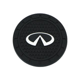 2pcs/set Infiniti Logo PVC Waterproof Car Water Coaster