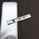 2pcs Peugeot Logo Car Fender Side Emblem Badge Sticker