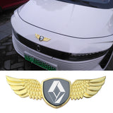 Renault Logo Metal Wings Car Front Hood Bonnet Center Sticker Emblem