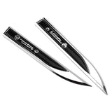 2PCS VW Motorsport Rline Logo Metal Car Side Fender Sticker Emblem Badge