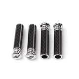 4pcs/set MINI Cooper Logo Carbon Fiber Car Door Bolt Lock Pins Gate Lock Screws