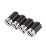 4pcs/set Jaguar Logo Carbon Fiber Car Air Valve Stem Cap Auto Tyre Valve Covers