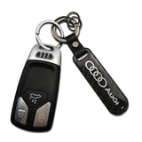 Audi Sline Carbon Fiber Car Logo Keychain Keyring