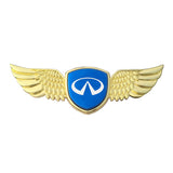 Infiniti Logo Metal Wings Car Front Hood Bonnet Center Sticker Emblem