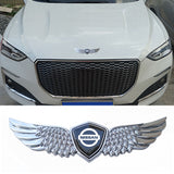 Nissan Metal Wings Car Front Sticker Emblem Badge Decal