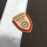 Hyundai Metal Shield Car Rear Sticker Auto Window Emblem Badge Decal