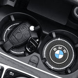 2PCS BMW M Power Diamond Car Water Coaster Cup Mat