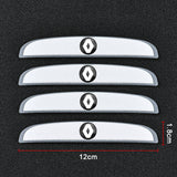 4pcs/set Renault Car Door Mirror Side Anti Collision Sticker Bumper Strips