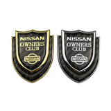 Nissan Shield Carbon Fiber Car Rear Sticker Window Emblem Badge Decal