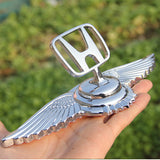 Honda Angle Wings Metal Car Front Hood Bonnet Sticker Emblem Badge