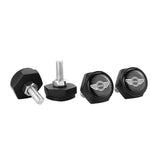 4pcs/set MINI Cooper Logo Stainless Steel Car License Plate Bolts