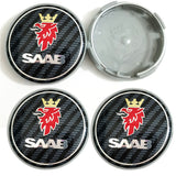 4pcs/set 63mm SAAB ABS Car Wheel Hub Center Caps Covers