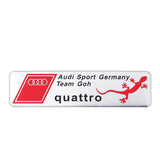 Audi Sline Quattro Aluminum Alloy Car Sticker Nameplate Emblem Badge Decal