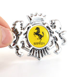 Ferrari Double Lion Metal Car Rear Sticker Auto Window Emblem Badge Decal