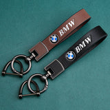 BMW Cowhide Metal Car Keyring Pendant