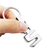 Mercedes Benz Letter A B C E G R S GL ML SL Metal Car Keychain Key Ring Holder
