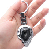 Lincoln Skull Metal Car Keychain Key Holder