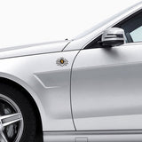 Porsche Double Lion Metal Car Rear Sticker Auto Window Emblem Badge Decal