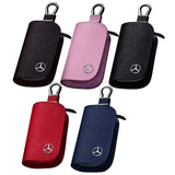 Leather Car Logo Keychain Cover Case Key Bag for W203 W205 W204 W210 W211 W212 W124 G500 C200 E320 CLA CLK CLS SLK SLS