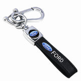 Ford PU Leather Car Logo Keyring Keychain