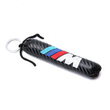 BMW M Power Alpina Carbon Fiber Car Keyring Keychain