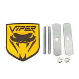Dodge Viper Logo Metal Car Front Grille Emblem Badge Rear Sticker Decal