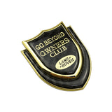 Land Rover Shield Carbon Fiber Car Rear Sticker Window Emblem Badge Decal