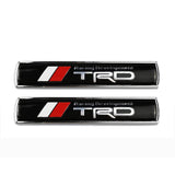 2pcs Toyota TRD Metal Car Sticker Emblem Badge Decal Decoration