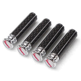 4pcs/set Vespa Logo Carbon Fiber Car Door Bolt Lock Pins Gate Lock Screws