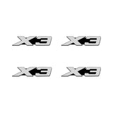 4pcs/set BMW Power Performance X6 E92 E87 G30 Metal Car Stereo Sticker Auto Audio Emblem Decal