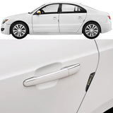 4pcs/set Lincoln Carbon Fiber Car Door Anti-Scratch Sticker Door Side Protection Bumper Strips