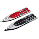 2pcs Ford RS Ecoboost Logo Metal Car Side Fender Sticker Emblem Badge Decal Decoration