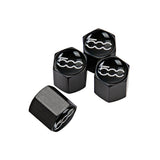 4pcs/set Fiat 500 Car Air Valve Stem Cap Auto Tyre Valve Covers