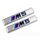 2pcs BMW M3 M5 M Performance Hamann Luxury Metal Car Sticker Emblem Badge Decal Decoration
