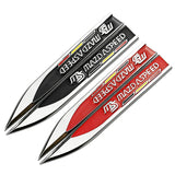 2pcs Mazda MS Mazdaspeed Logo Metal Car Side Fender Sticker Emblem Badge Decal Decoration