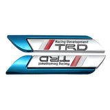 2pcs Volkswagen GTI Rline Logo Metal Car Side Sticker Emblem Badge Decal Auto Body Decoration