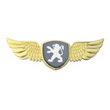 Peugeot Logo Metal Wings Car Front Hood Bonnet Center Sticker Emblem