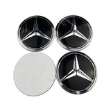 4pcs/set 56/75mm Mercedes Benz AMG Brabus Apple Tree Car Wheel Center Hub Cap Sticker Decal