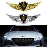 Porsche Logo 3D Metal Wing Car Emblem Sticker Badge Decal